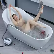 SPA Tubs Machine 124CM Home Bathtub Massage, Full Body Massage, Fatigue Relief, Bath Massage, SPA Surfing Massage Bath Pad